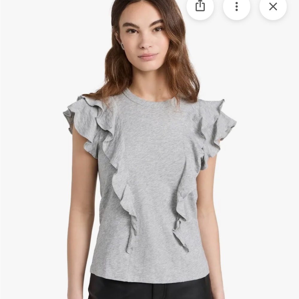 Veronica Beard Bea Ruffle Tee